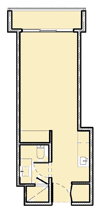 Studio 32.5 m²